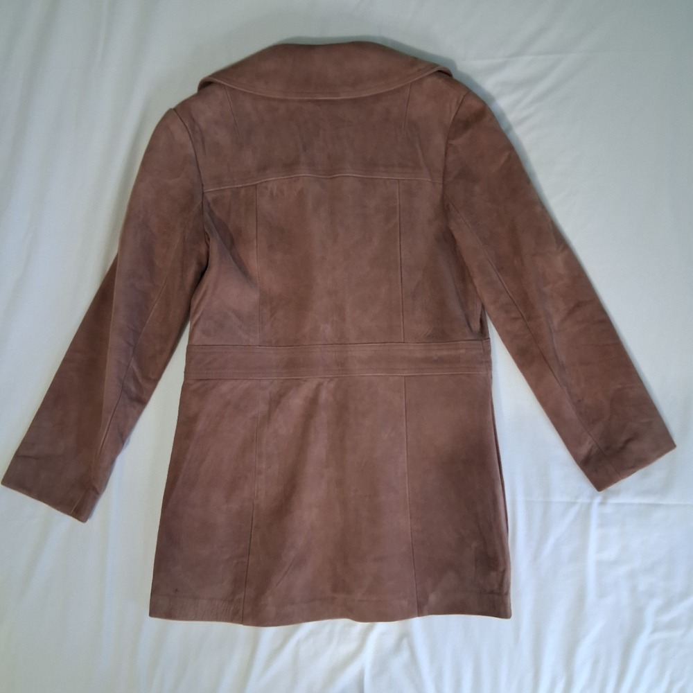 Vintage New England Sportswear Co. Leather Suede Lined Jacket Western Steampunk - Picture 3 of 16